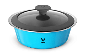 Vaya HauteCase - 1500 ml - with Glass Lid - Azure Blue Vaya HauteCase - 1500 ml - with Glass Lid - Azure Blue