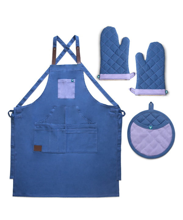 Vaya Apron Set - Navy Vaya Apron Set - Navy