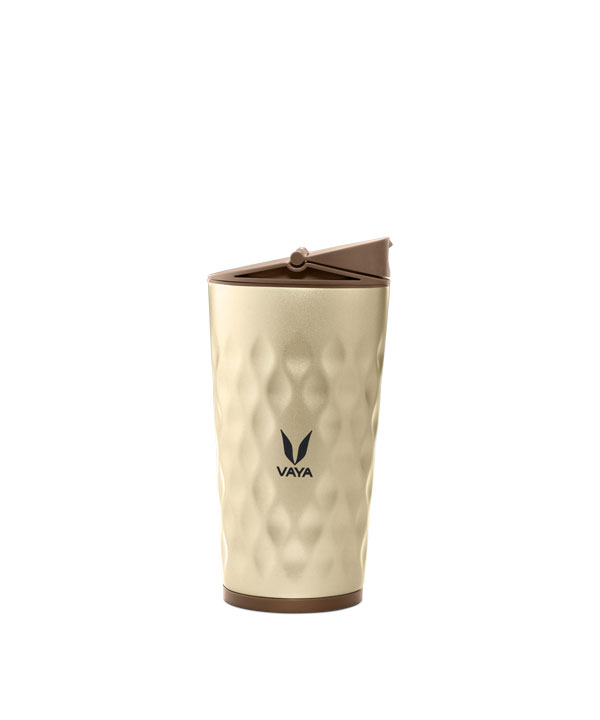 Drynk - 350 ml - Gold - with Sipper Lid