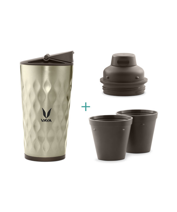Drynk - 350 ml - Graphite - with Sipper + Gulper Lid