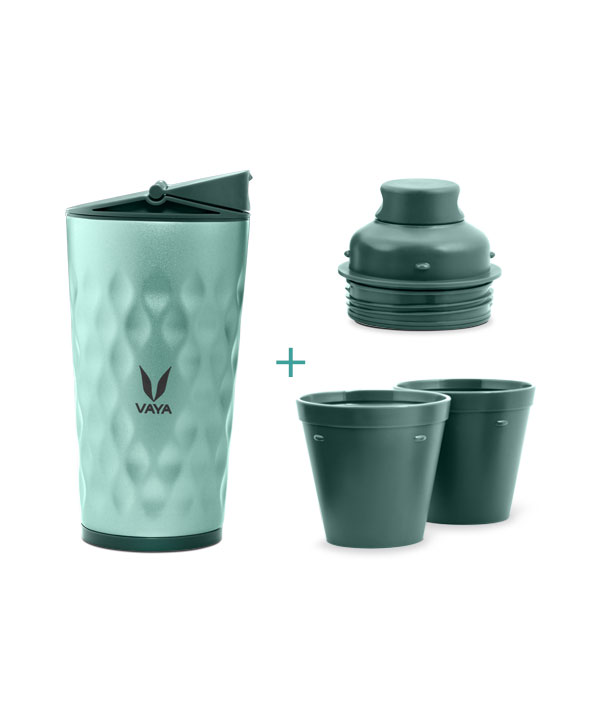 Drynk - 350 ml - Green - with Sipper + Gulper Lid