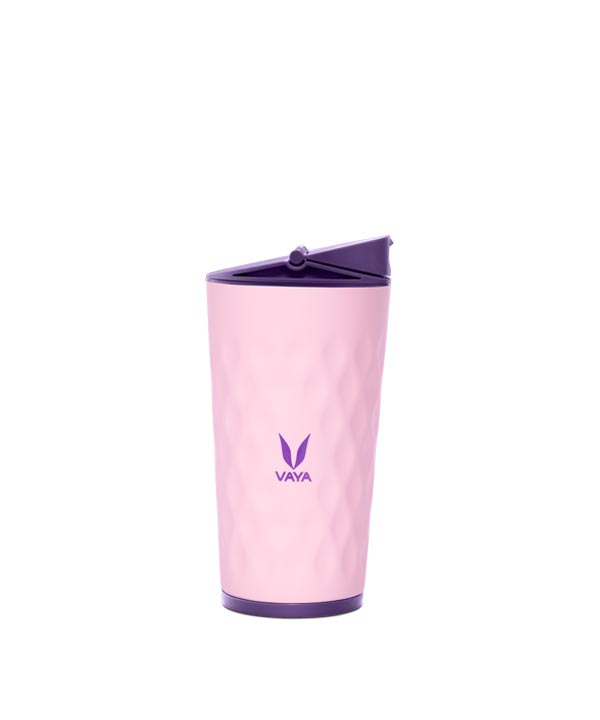 Drynk - 350 ml - Pink - with Sipper Lid