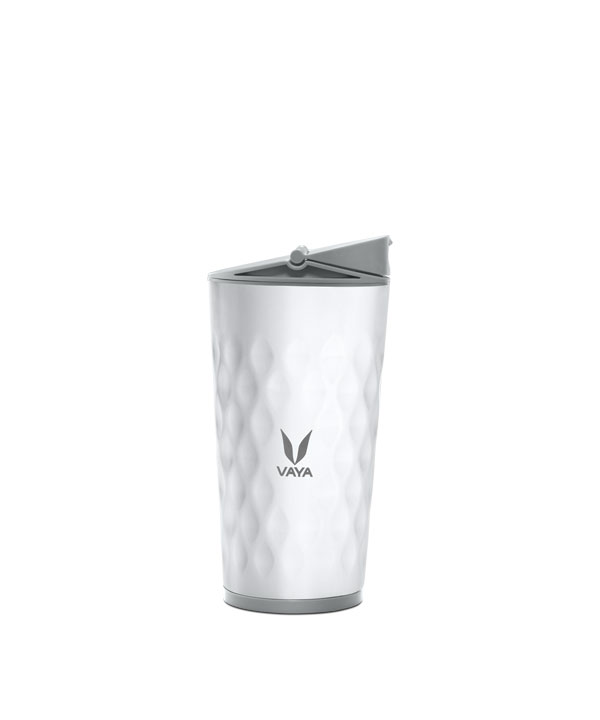 Drynk - 350 ml - White - with Sipper Lid