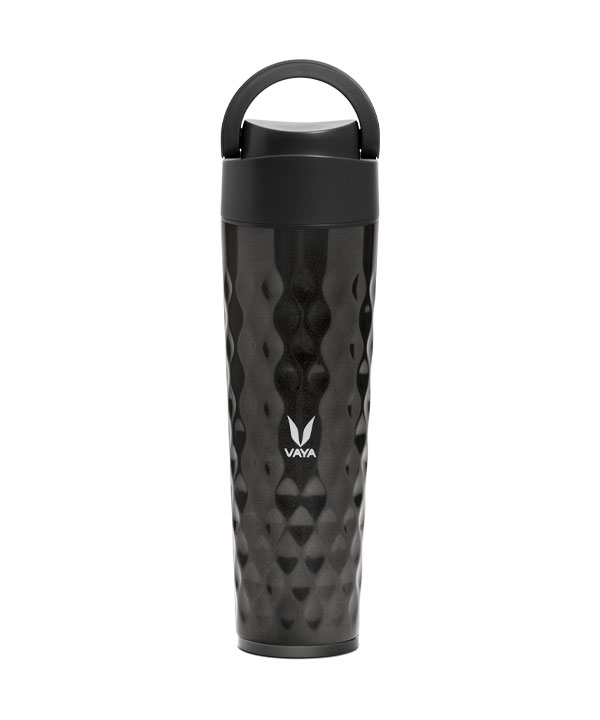 Vaya Drynk - 20.2 fl.oz - Shiny Black - with Loop Lid
