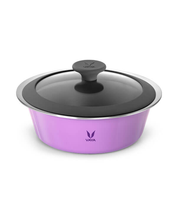 Vaya HauteCase - 50.7 fl.oz - with Glass Lid - Iris Purple