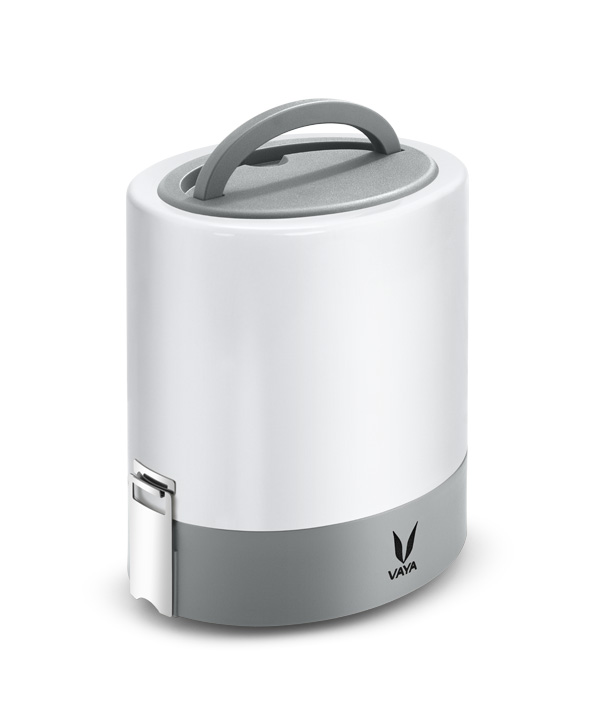 Tyffyn with Polished Containers - 1000 ml - White